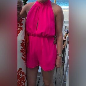 KEEPSAKE Hot Pink Sleeveless Romper